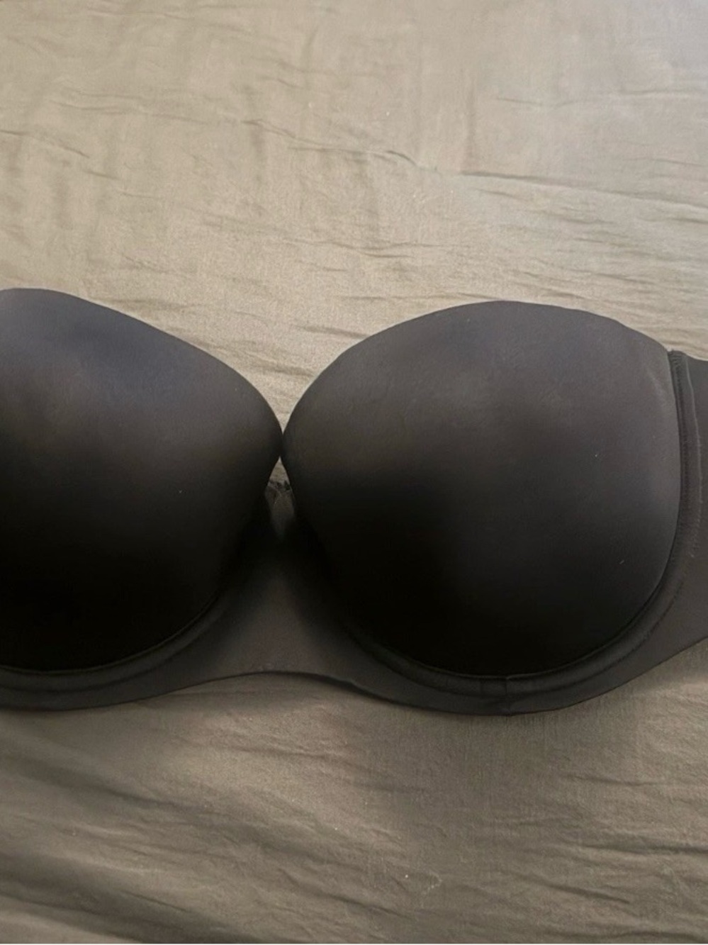 Strapless Black Smooth Push-Up Bra